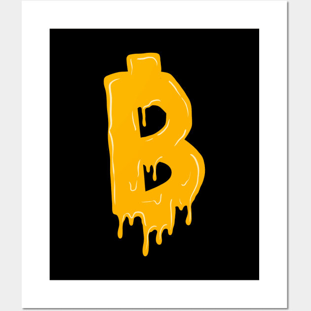 Grime Bitcoin Wall Art by yogisnanda